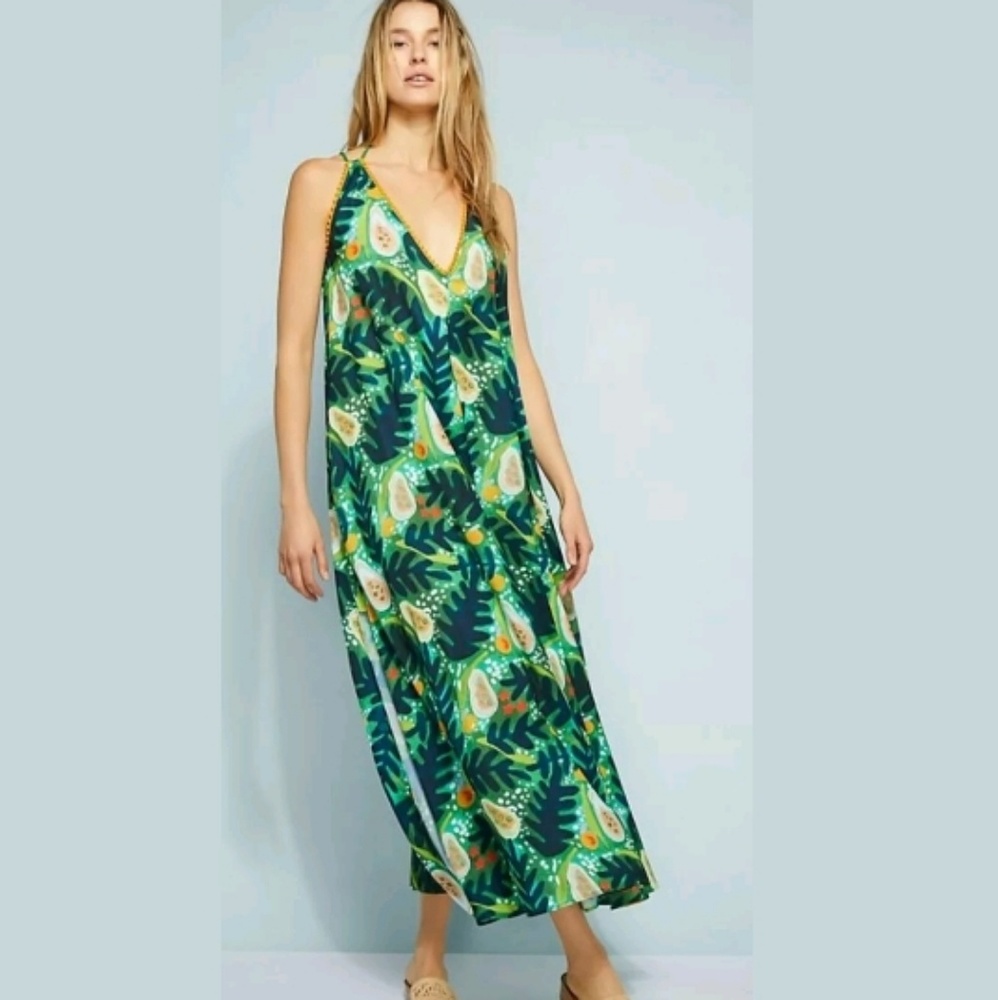 NEW Anthropologie Dorthy Shain Citrus Grove Maxi